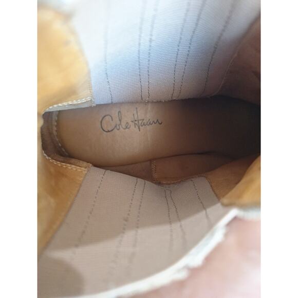 Cole Haan Tan Suede Chelsea Boots Men’s 9M Leather Sole Classic Ankle - Picture 8 of 8